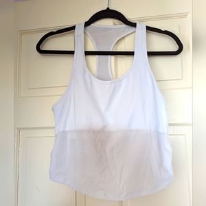Fabletics White T back Sports Top
